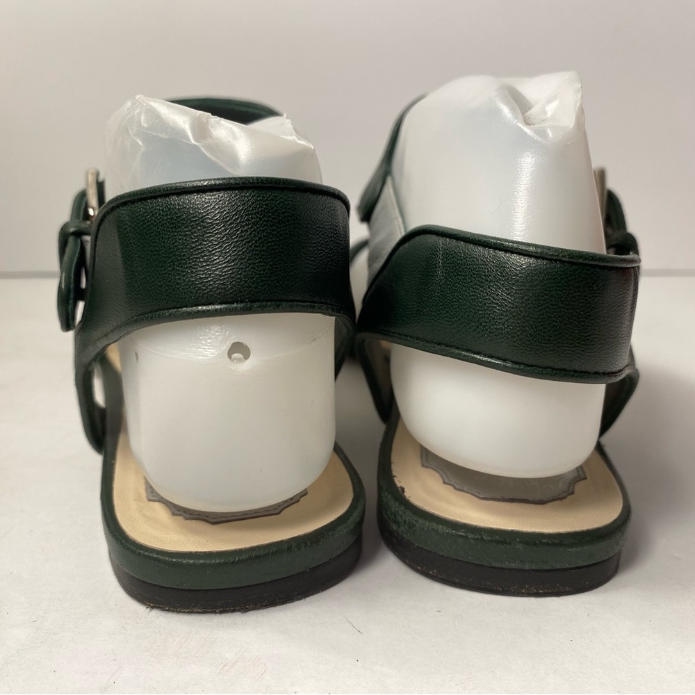 Christian Dior flat leather sandals dark green grey 36 - Picture 6 of 12